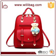 Factory Wholesale Fashion Bags Cute Backpacks PU Girl Backpacks With Toy